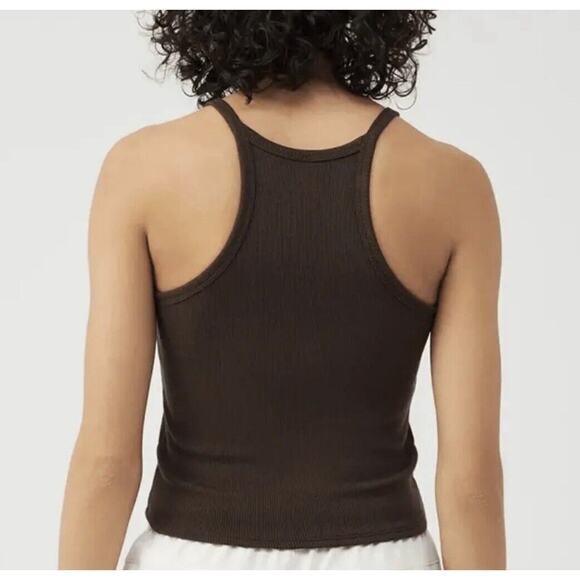 Outdoor Voices Womens XXXL Activewear Cozy Rib Java Tank Top Stretch Workout NEW - Picture 4 of 6